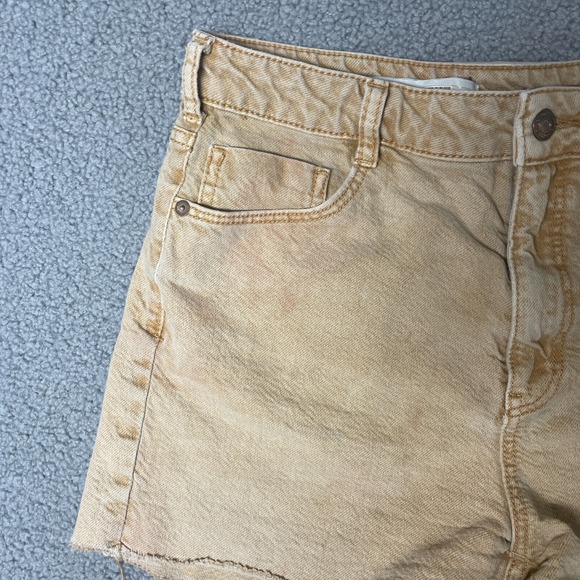Anthropologie Pilcro Ultra‎ High Rise Denim Jean Shorts Size 28 tan - Picture 2 of 13